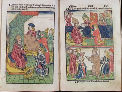 Emperor Sigismund of Luxemburg receives the homage of his Hungarian subjects by Ulrich von Richental